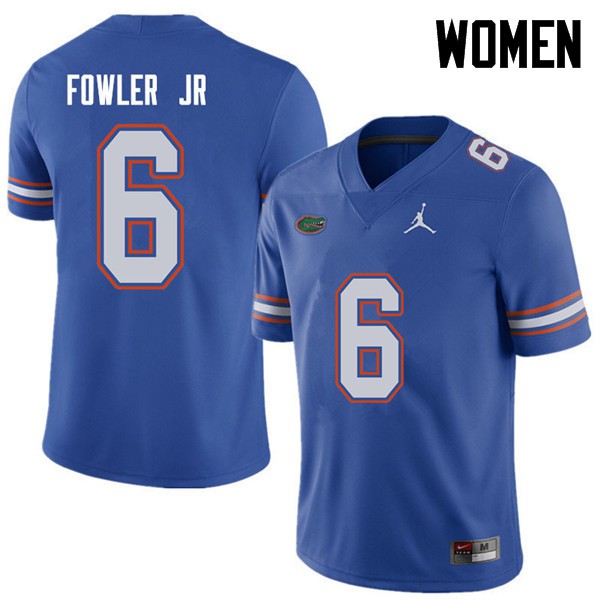 Jordan Brand Women #6 Dante Fowler Jr. Florida Gators College Football Jersey Royal